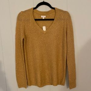 Golden Shiny Sweater